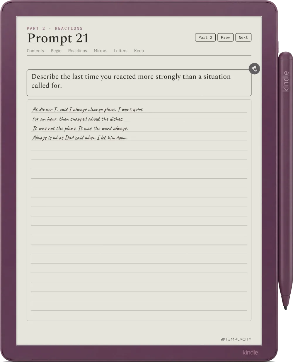 The Shadow Pages Kindle Scribe Colorsoft page 1