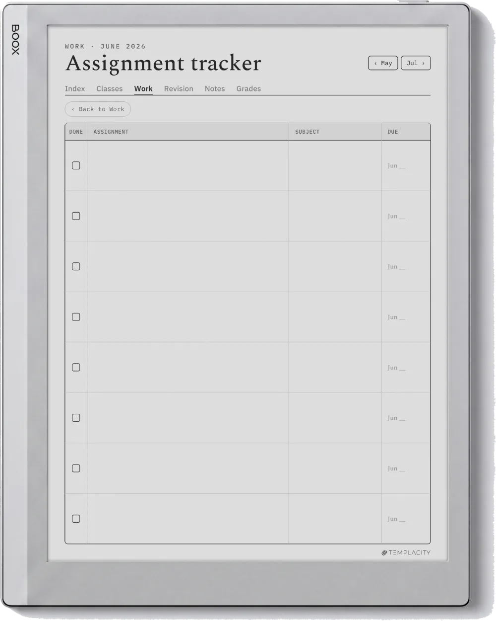 The Planner · Student Boox Go 10.3 page 1