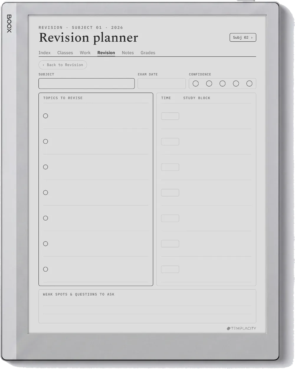The Planner · Student Boox Go 10.3 page 3