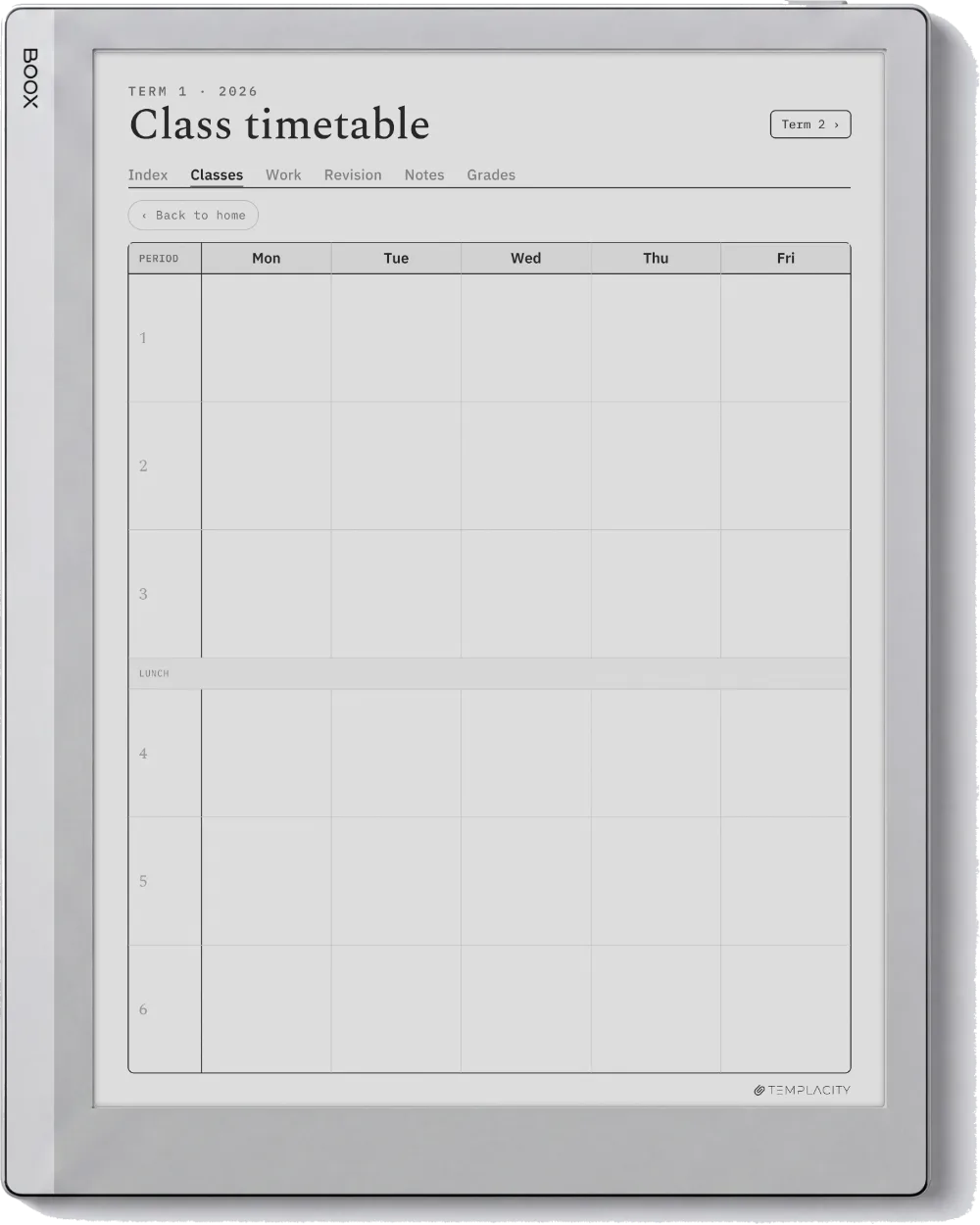 The Planner · Student Boox Go 10.3 page 4