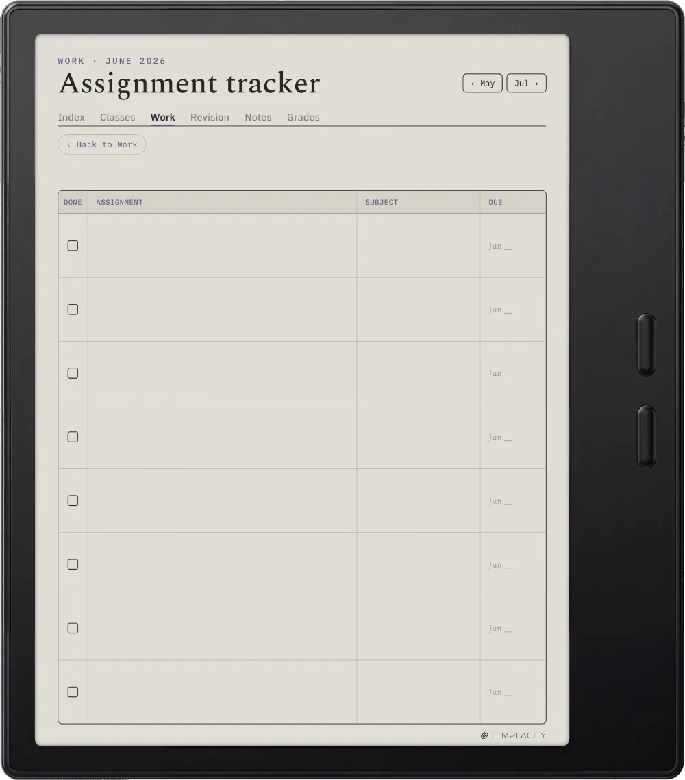The Planner · Student Boox Go Color 7 (Gen II) page 1