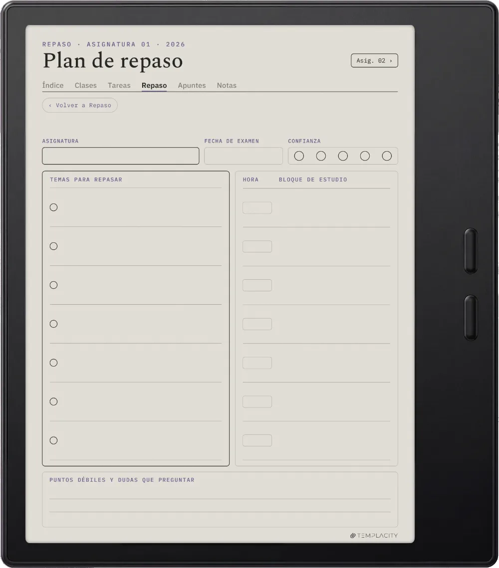 The Planner · Estudiantes Boox Go Color 7 (Gen II) página 3