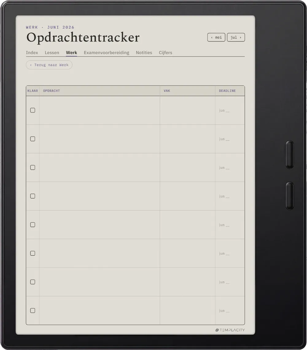 The Planner · Student Boox Go Color 7 (Gen II) pagina 1
