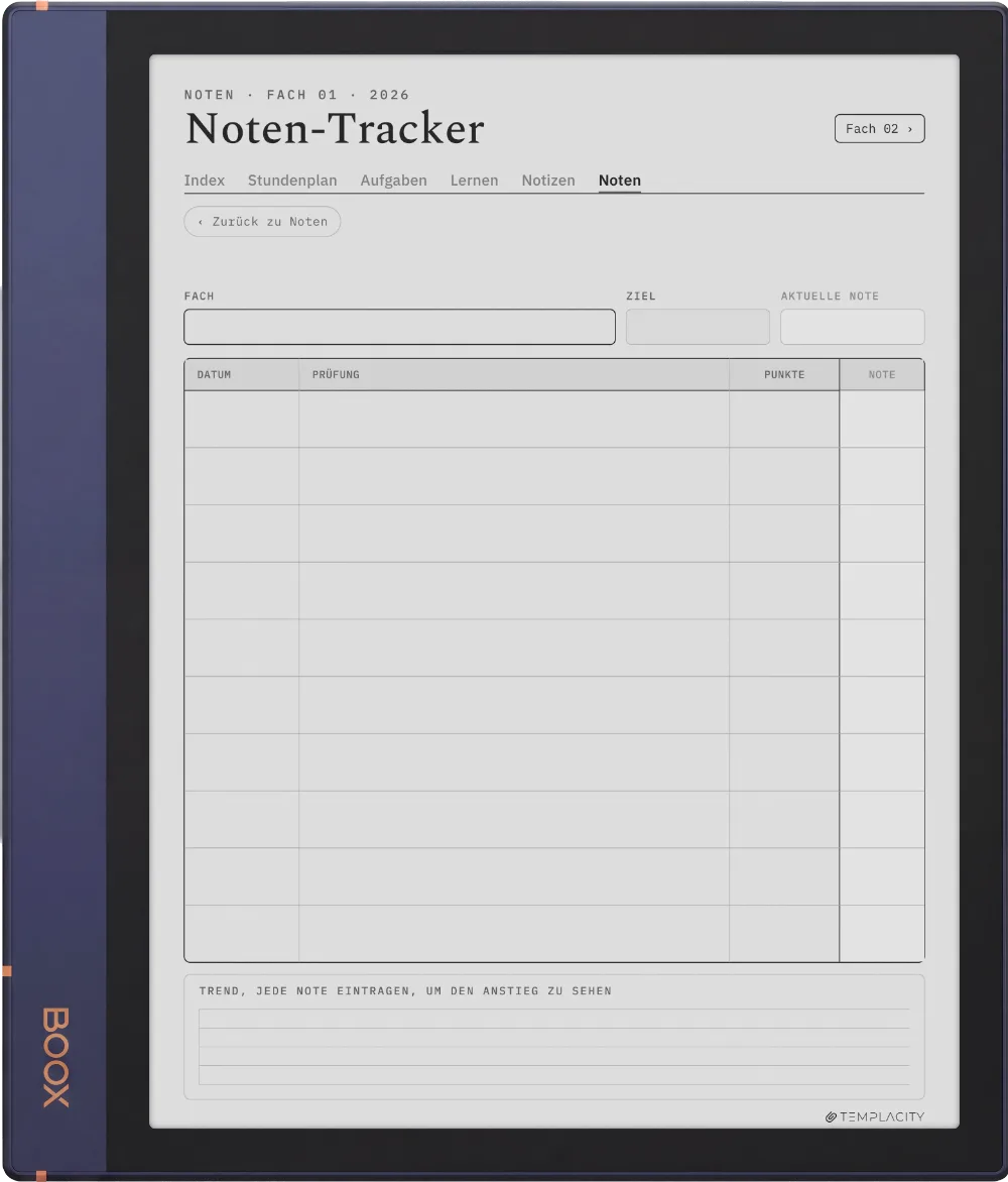 The Planner · Student Boox Note Air2 Seite 5