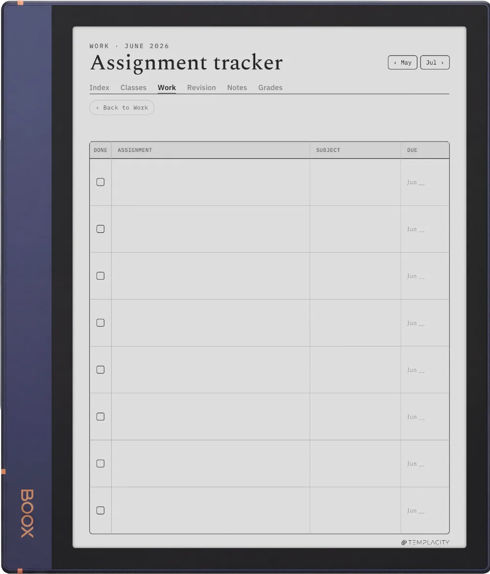 The Planner · Student Boox Note Air2 page 1
