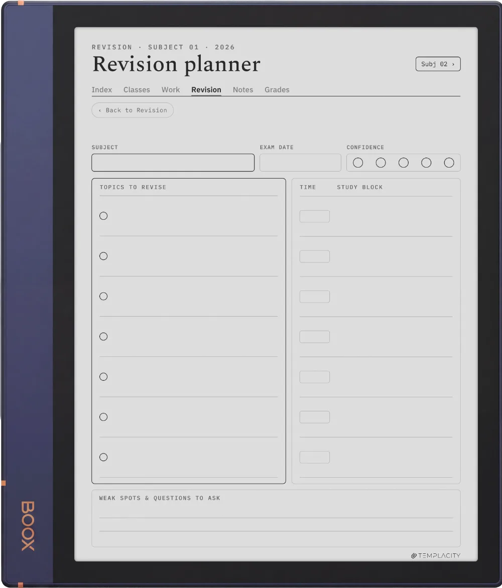 The Planner · Student Boox Note Air2 page 3