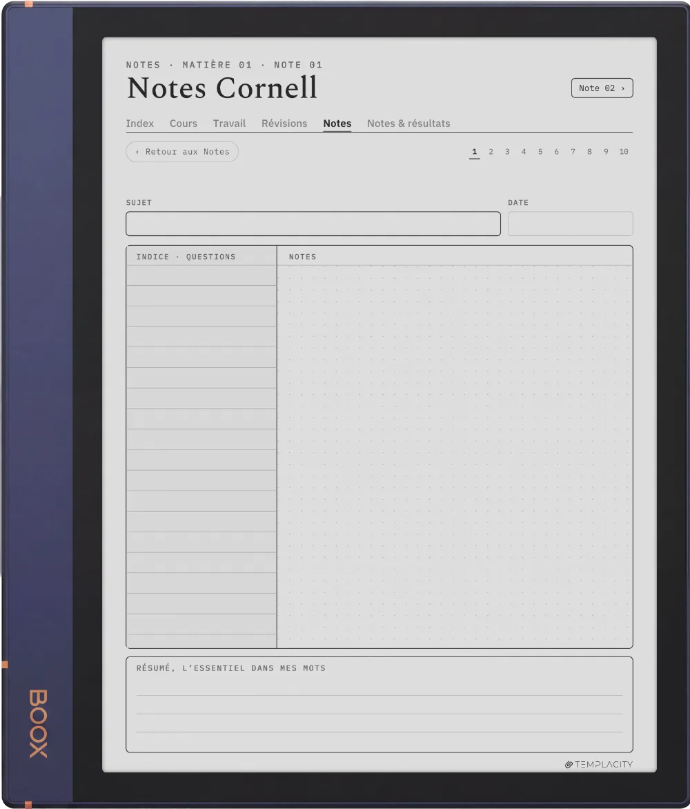 The Planner Cornell Notes