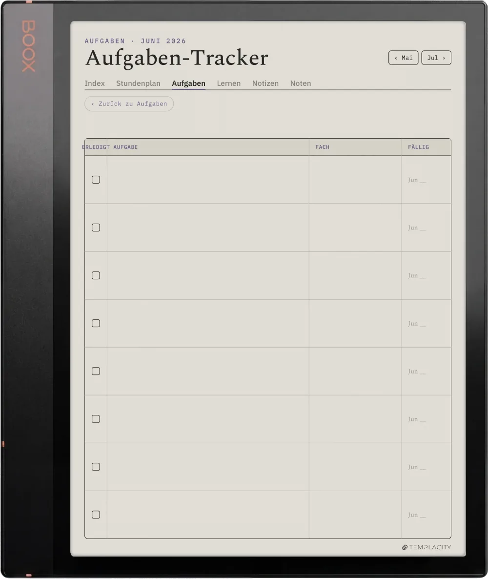 The Planner · Student Boox Note Air3 C Seite 1