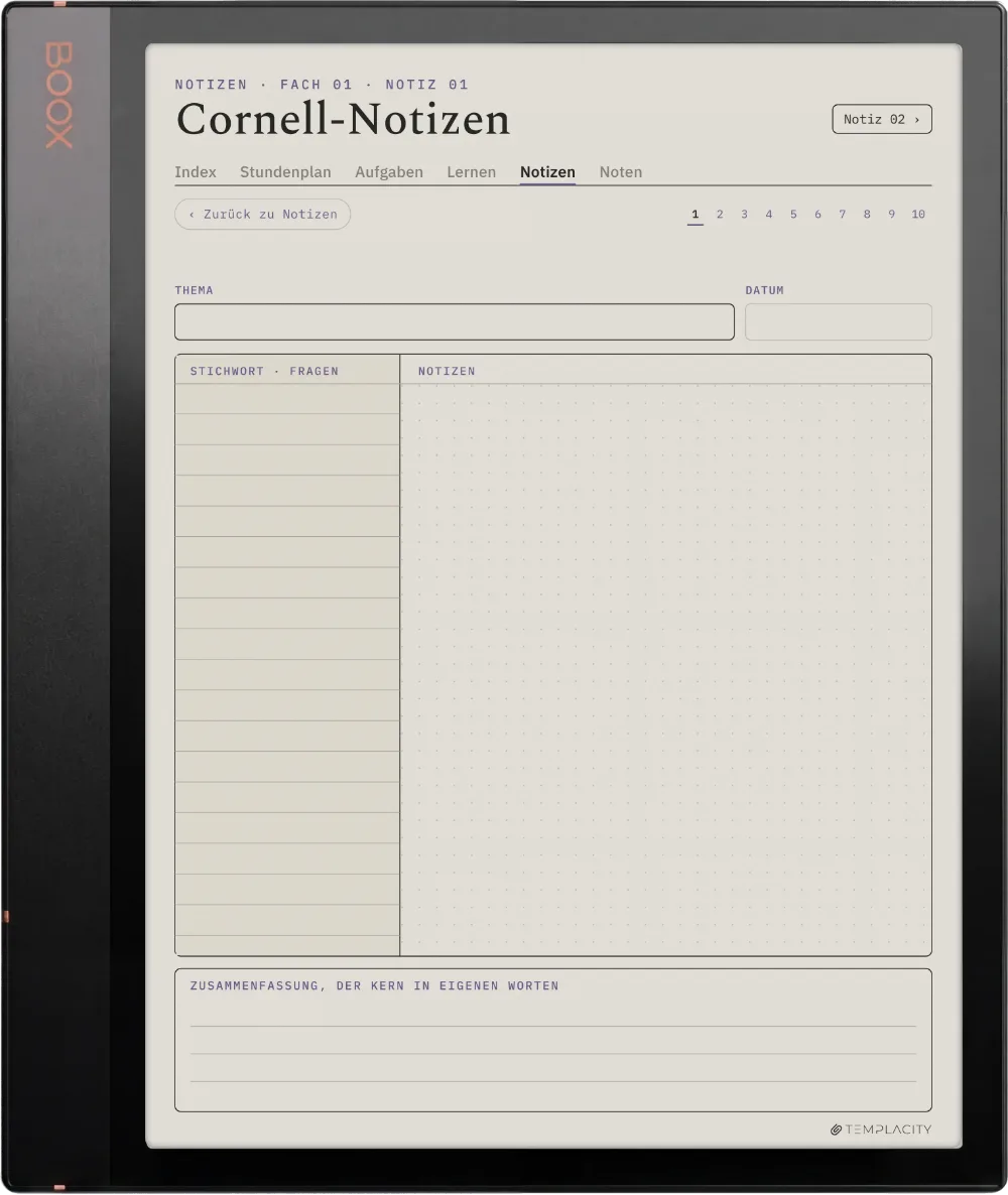 The Planner · Student Boox Note Air3 C Seite 2