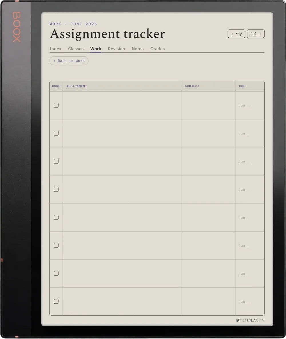 The Planner · Student Boox Note Air3 C page 1