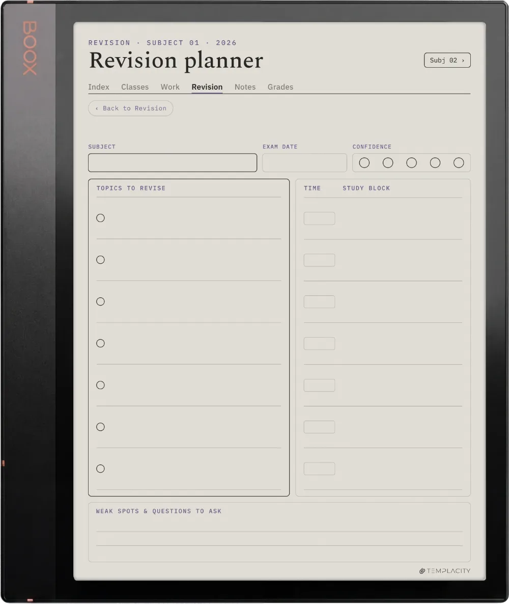 The Planner · Student Boox Note Air3 C page 3
