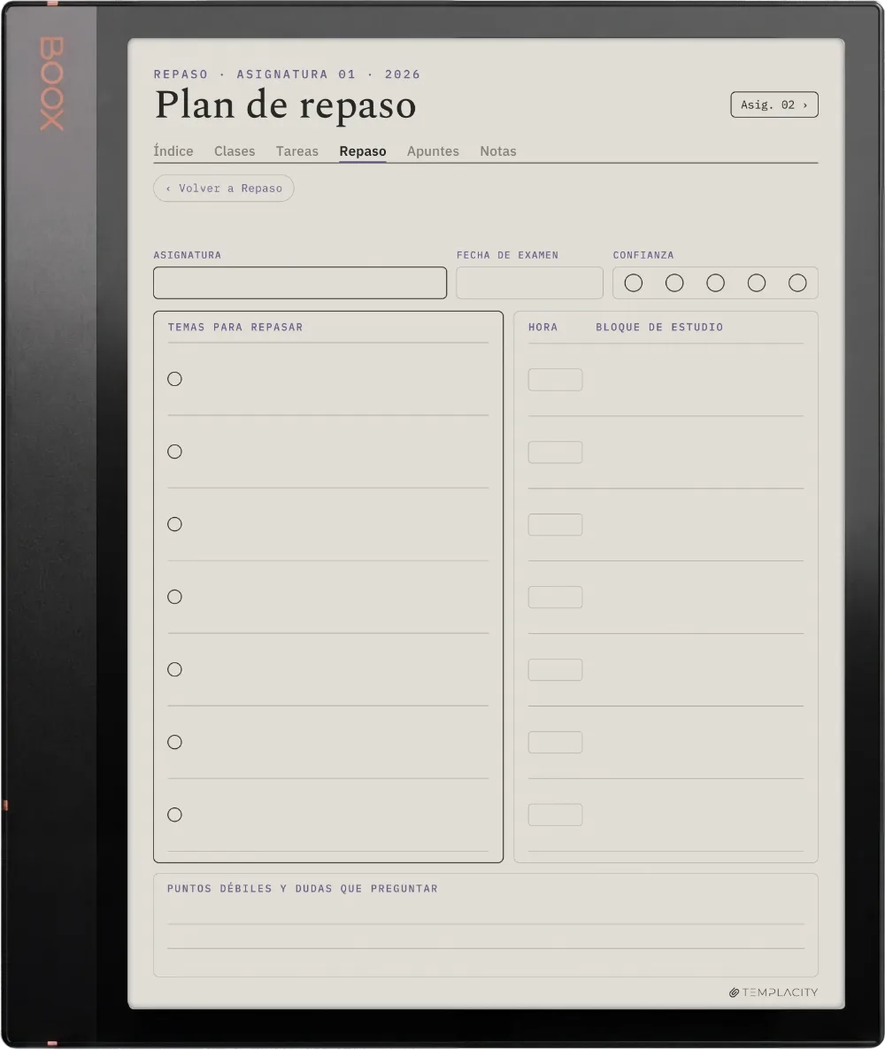 The Planner · Estudiantes Boox Note Air3 C página 3