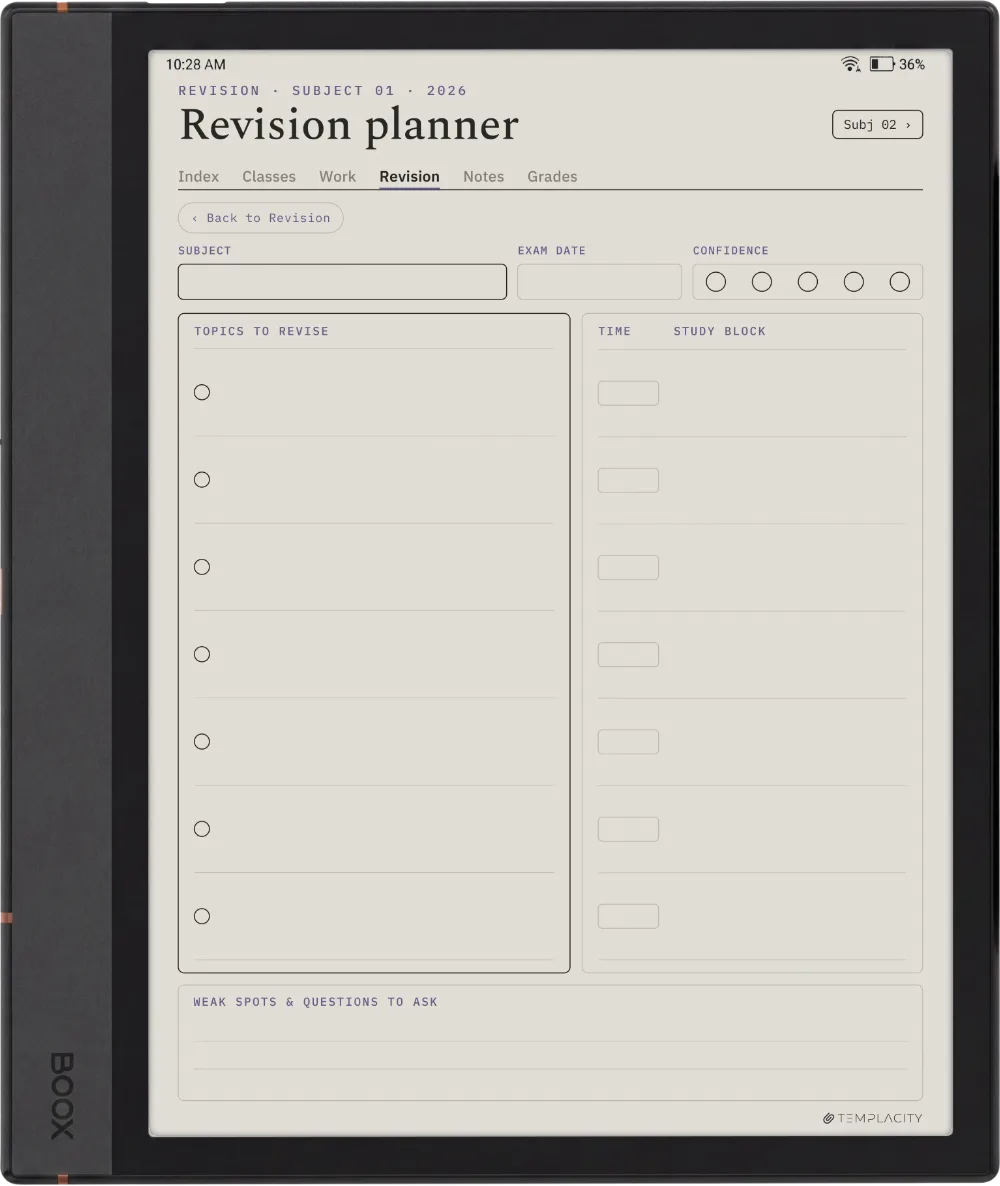 The Planner · Student Boox Note Air4 C page 3