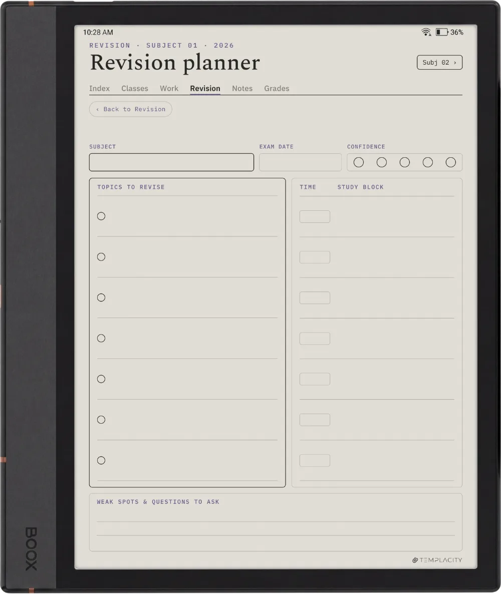 The Planner · Student Boox Note Air4 C page 3