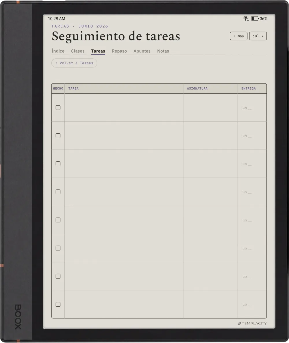The Planner · Estudiantes Boox Note Air4 C página 1