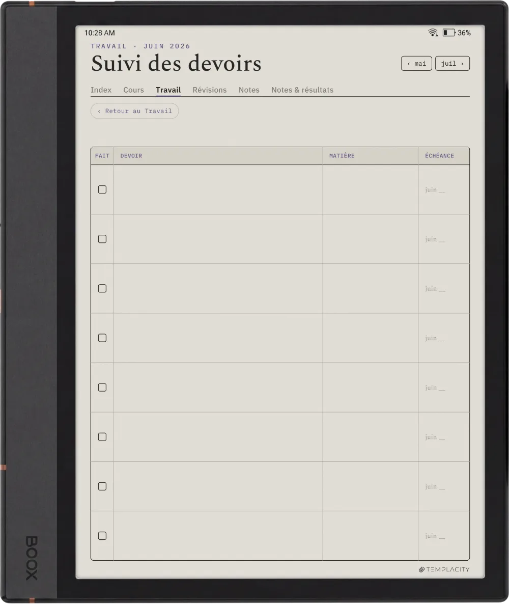 The Planner · Student Boox Note Air4 C page 1