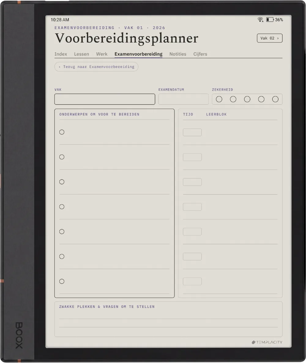 The Planner · Student Boox Note Air4 C pagina 3