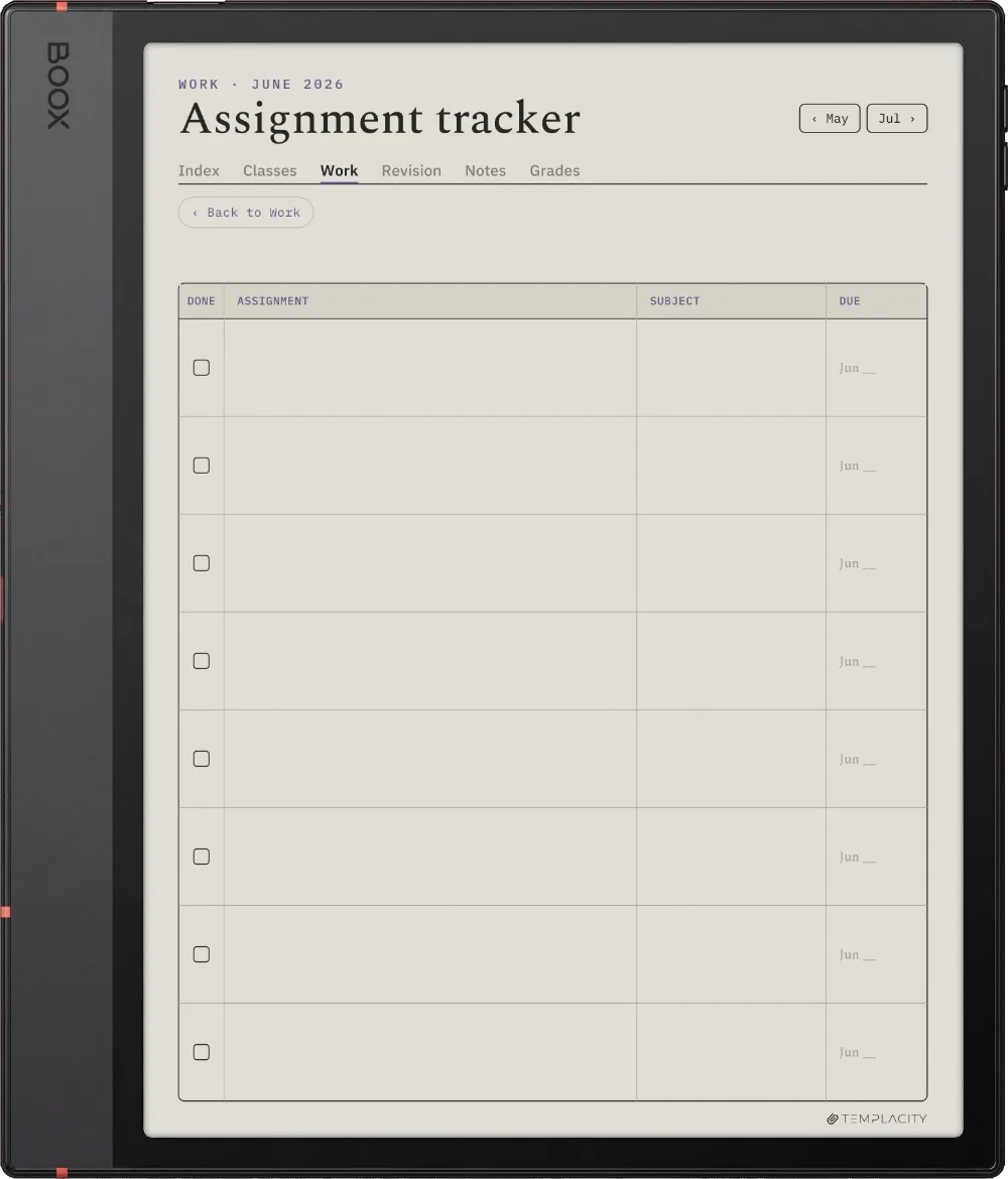 The Planner · Student Boox Note Air5 C page 1