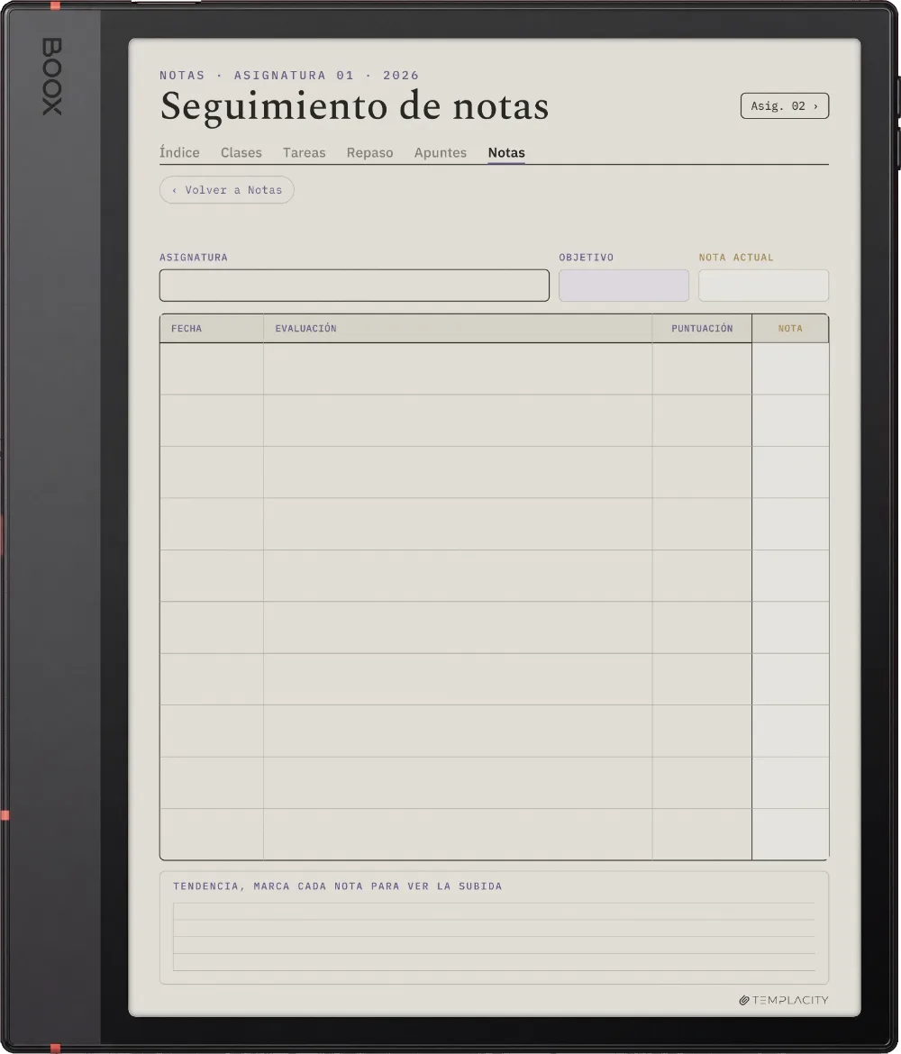 The Planner · Estudiantes Boox Note Air5 C página 5