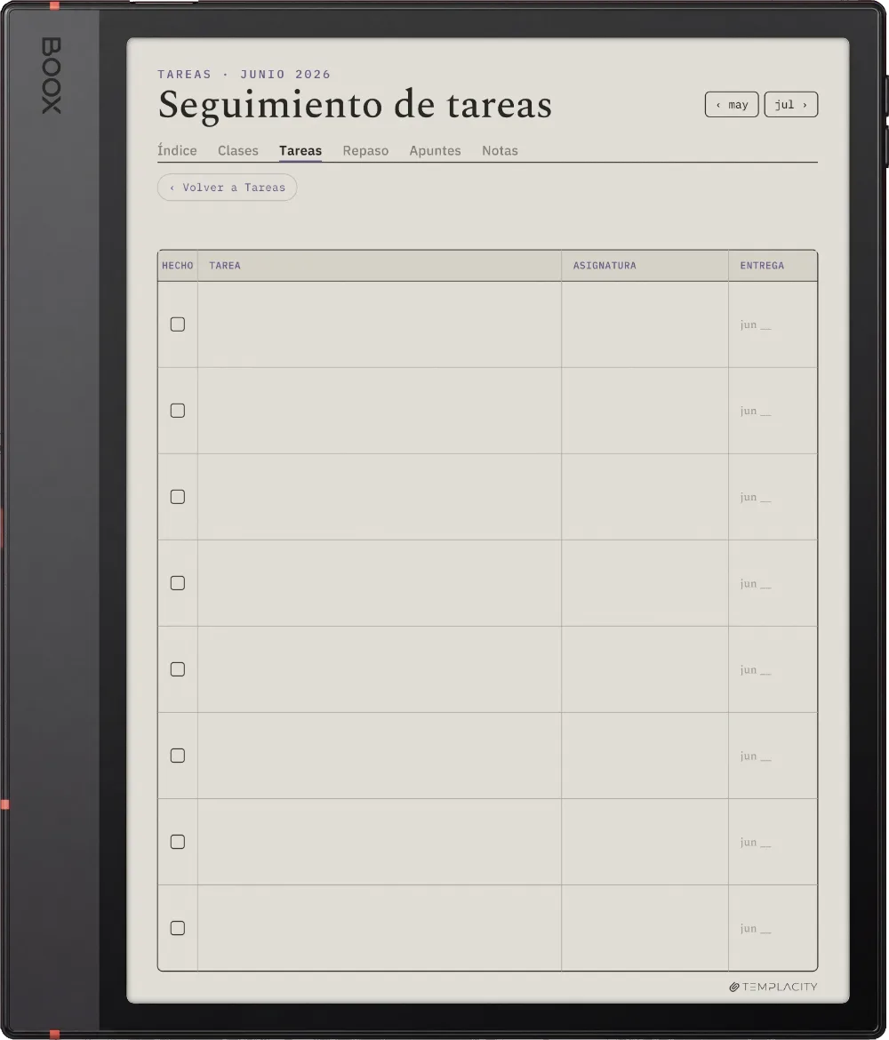 The Planner · Estudiantes Boox Note Air5 C página 1