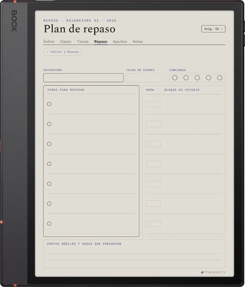 The Planner · Estudiantes Boox Note Air5 C página 3