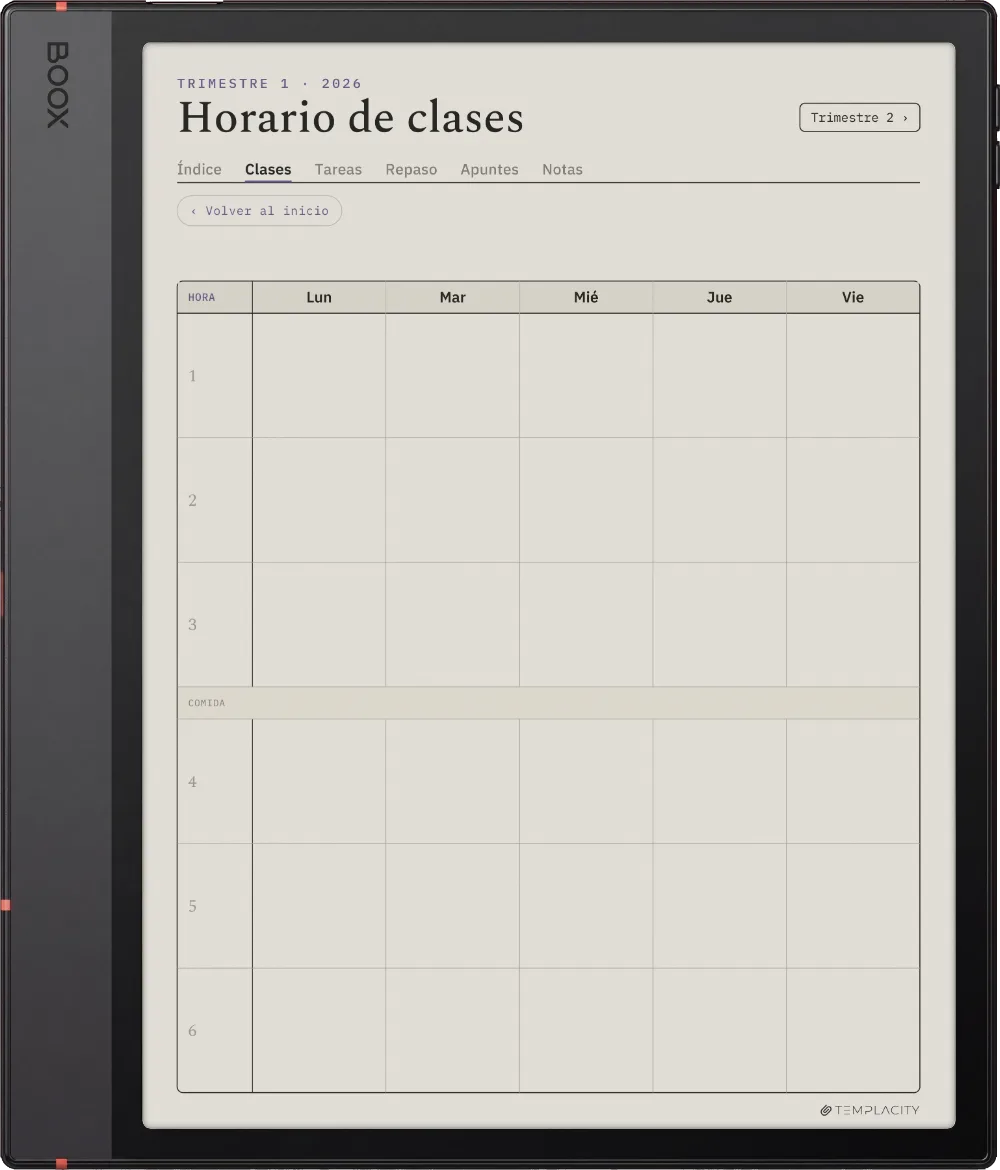 The Planner · Estudiantes Boox Note Air5 C página 4