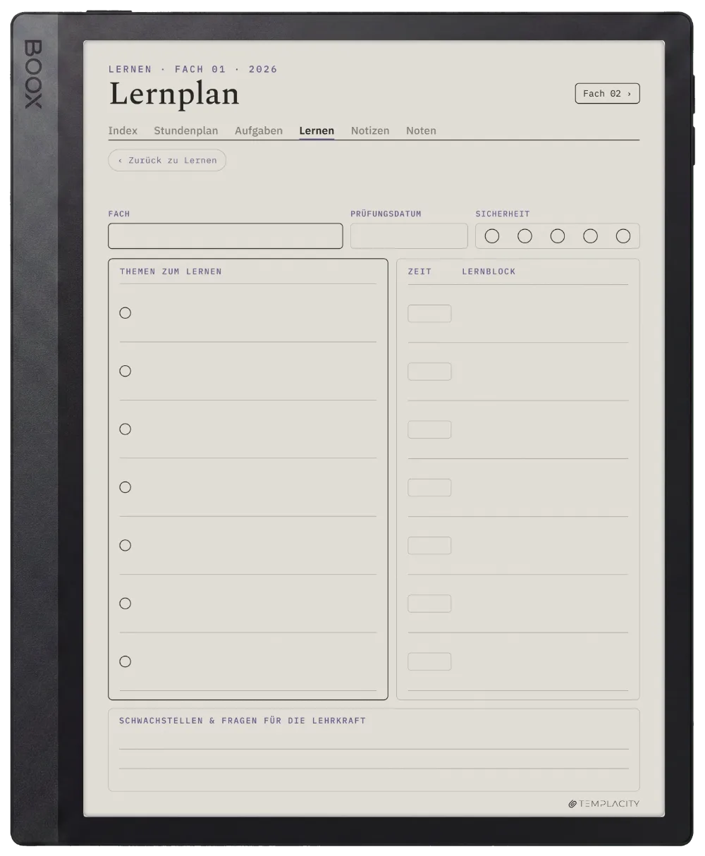 The Planner · Student Boox Tab Ultra C Pro Seite 3
