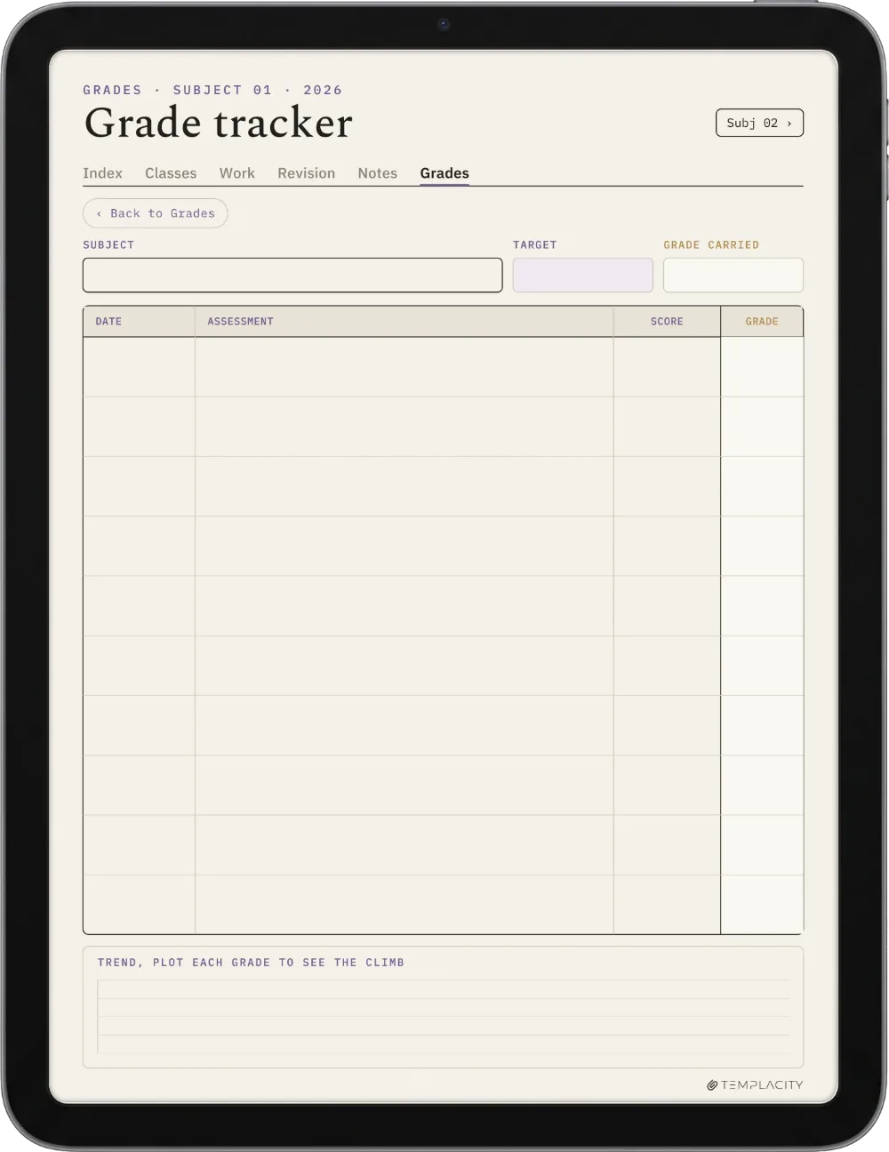 The Planner · Student iPad page 5