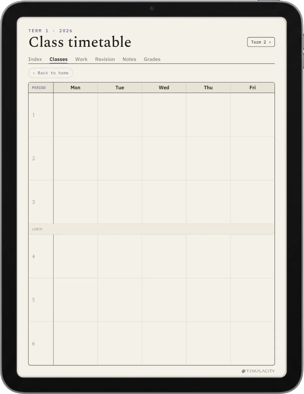 The Planner · Student iPad page 4