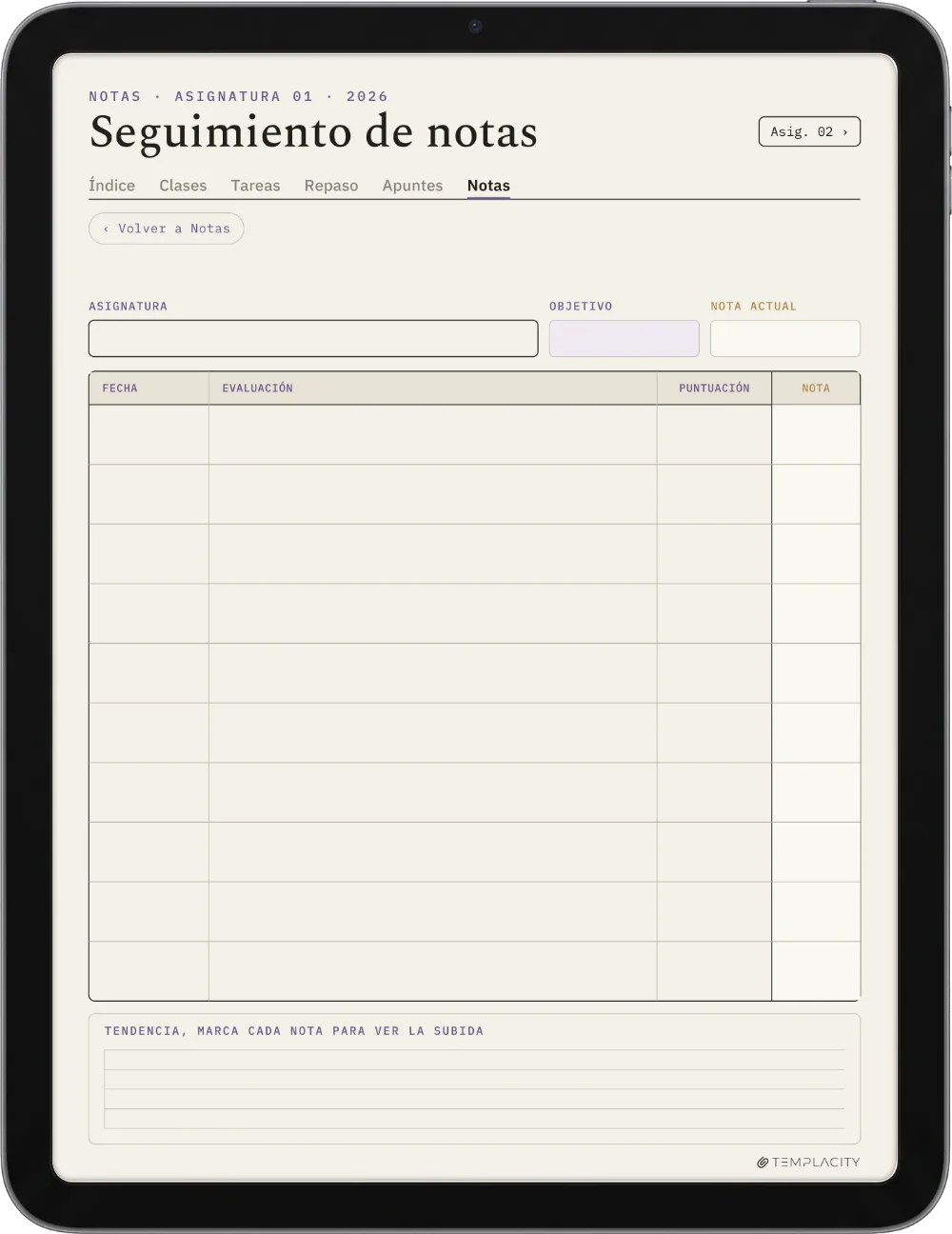 The Planner · Estudiantes iPad página 5