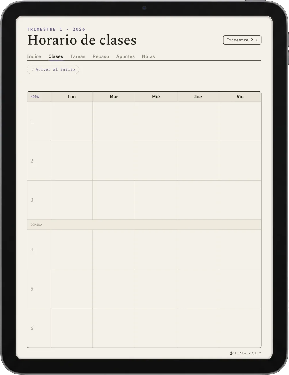 The Planner · Estudiantes iPad página 4