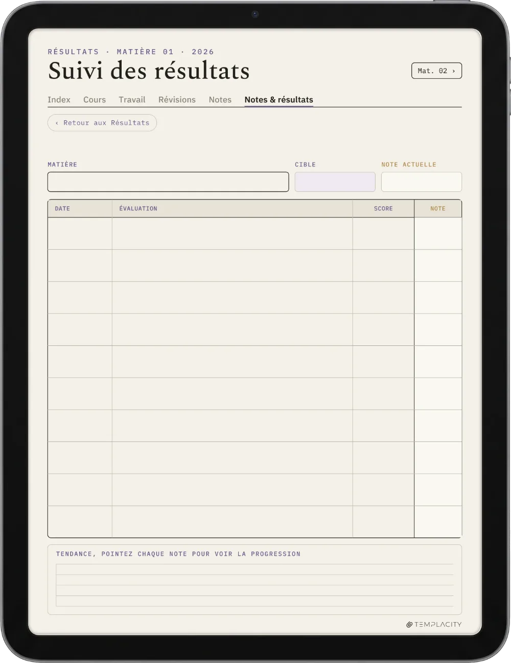 The Planner · Student iPad page 5