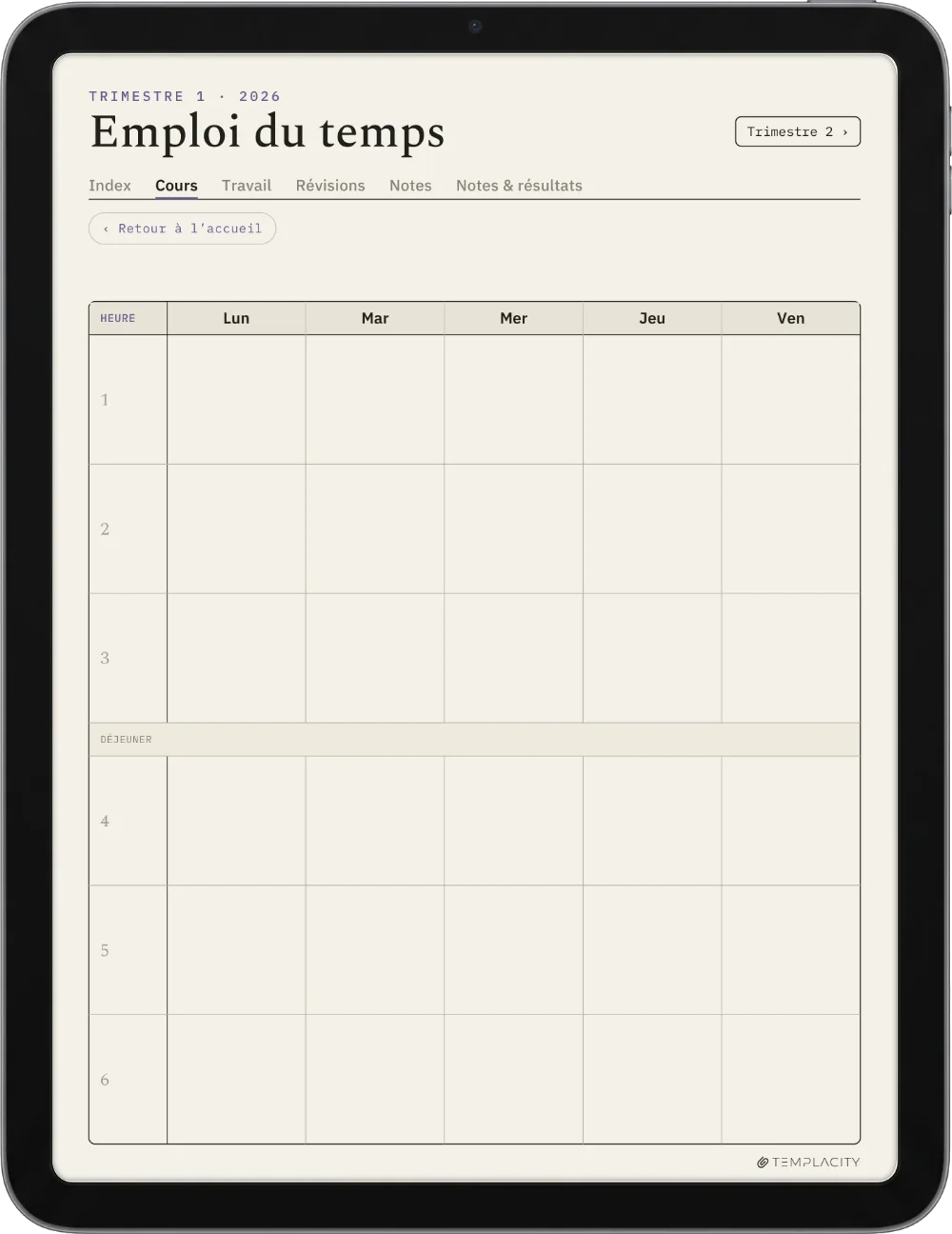 The Planner · Student iPad page 4