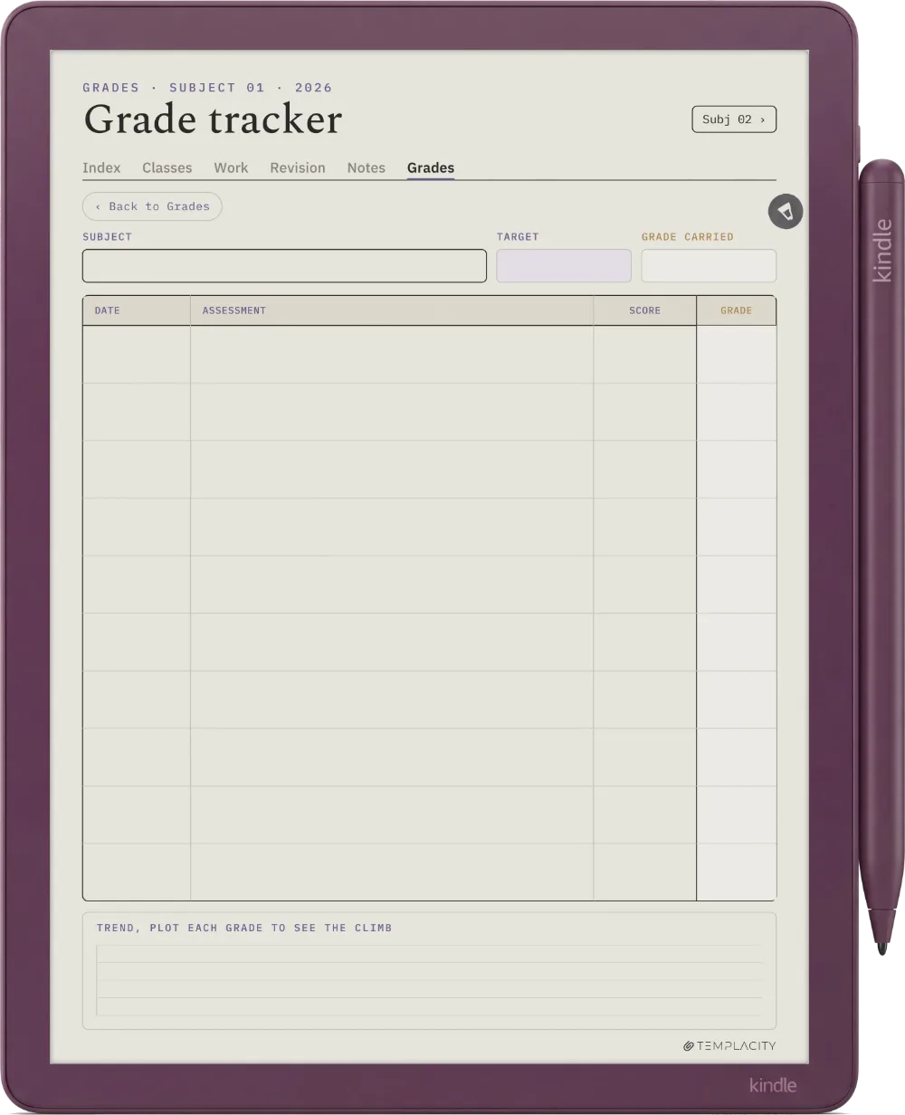 The Planner · Student Kindle Scribe Colorsoft page 5