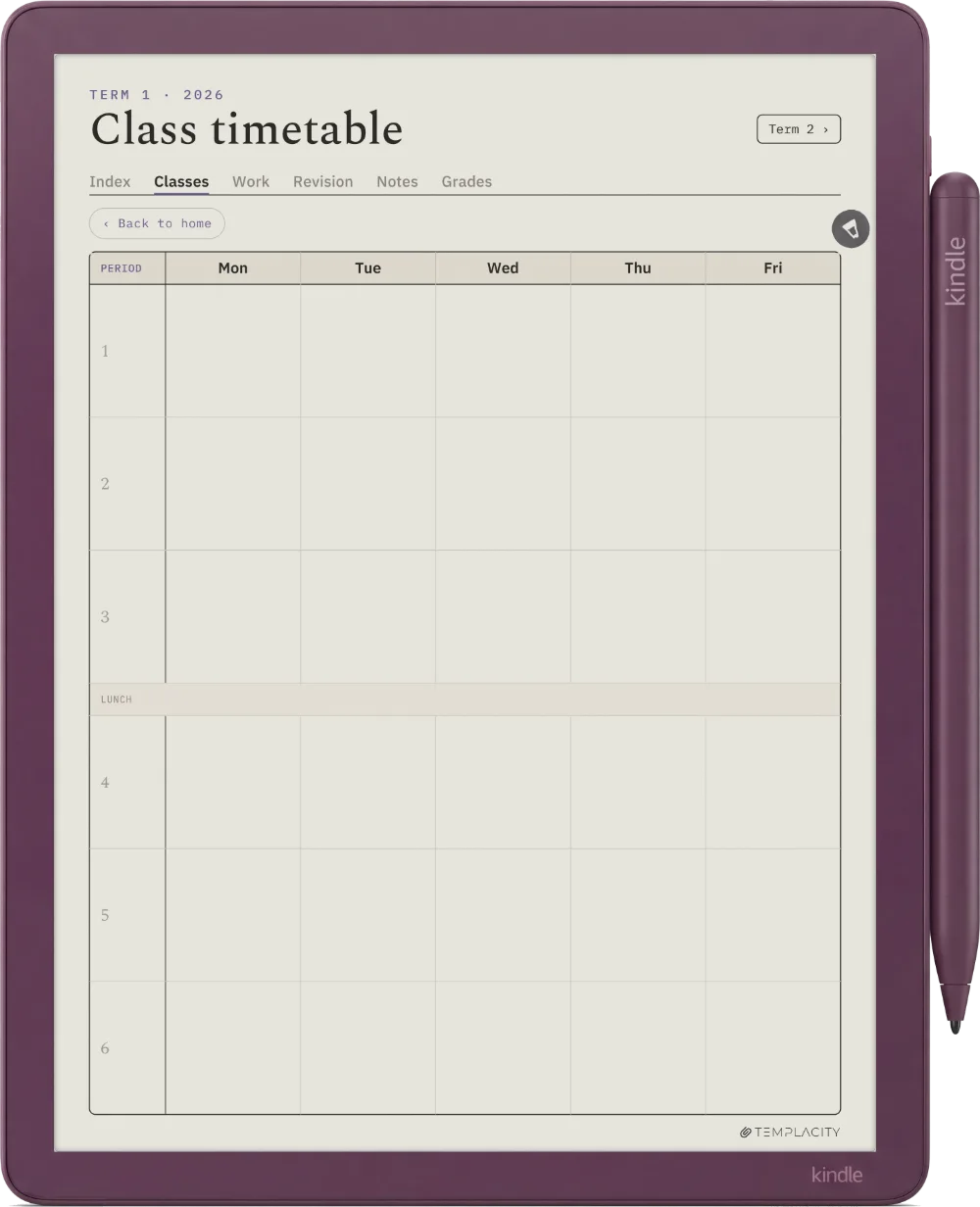 The Planner · Student Kindle Scribe Colorsoft page 4