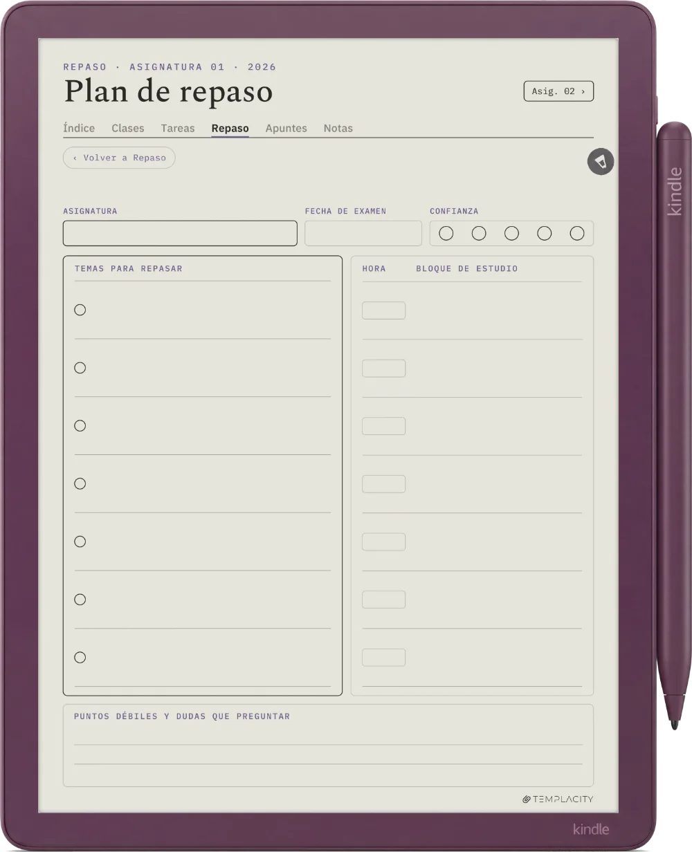 The Planner · Estudiantes Kindle Scribe Colorsoft página 3