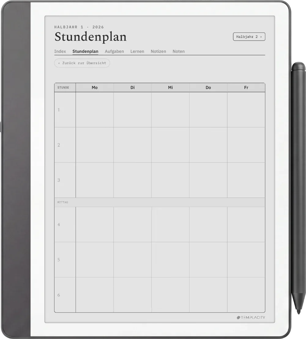 The Planner · Student Kindle Scribe Seite 4