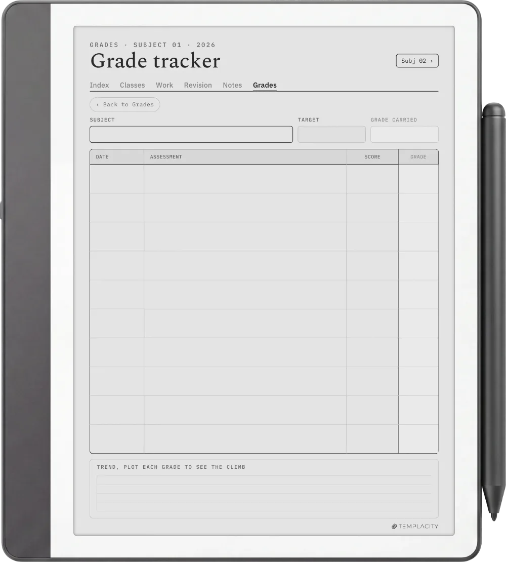 The Planner · Student Kindle Scribe page 5