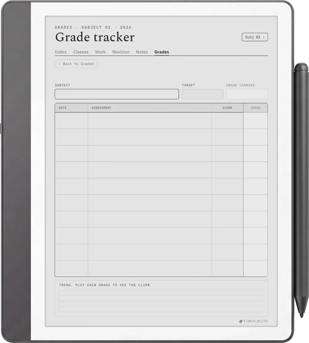The Planner · Student Kindle Scribe page 5