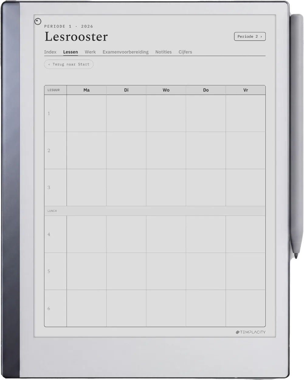 The Planner · Student reMarkable 2 pagina 4
