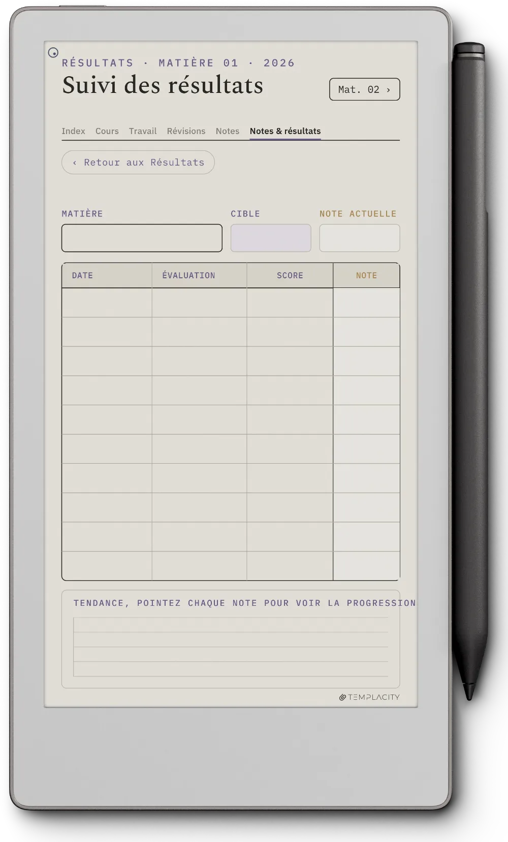 The Planner · Student reMarkable Paper Pro Move page 5