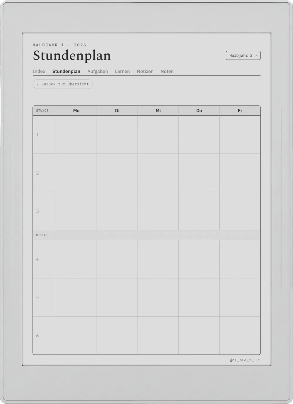 The Planner · Student Supernote Nomad Seite 4