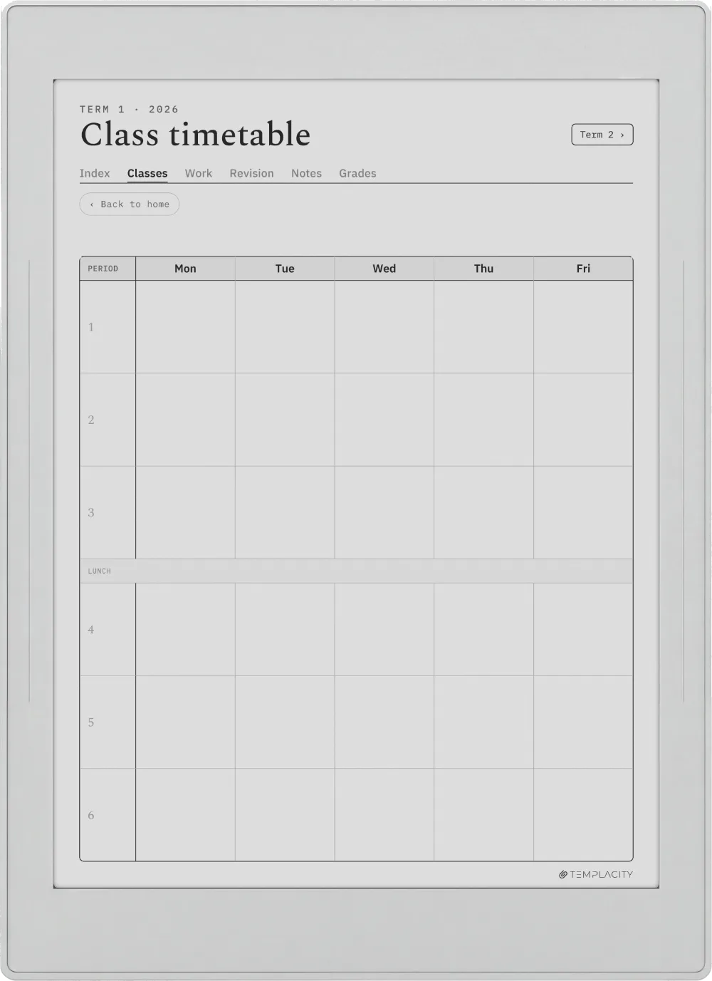 The Planner · Student Supernote Nomad page 4