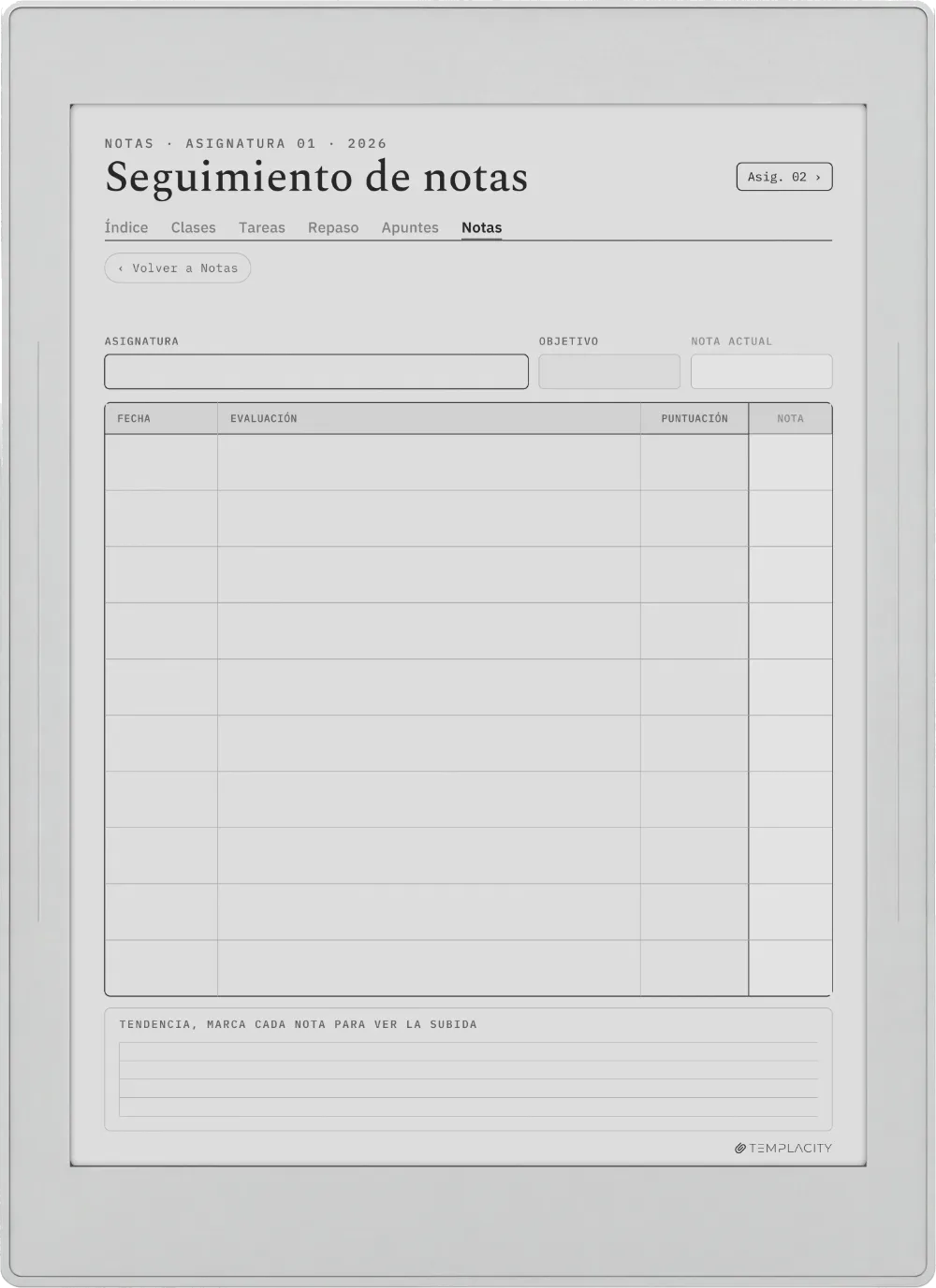 The Planner · Estudiantes Supernote Nomad página 5