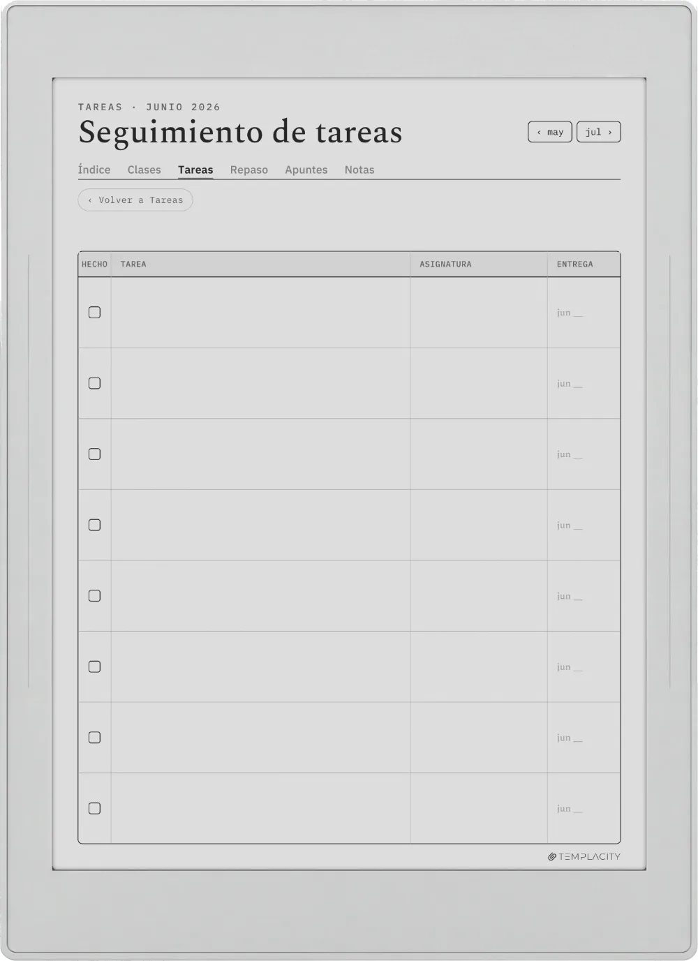 The Planner · Estudiantes Supernote Nomad página 1