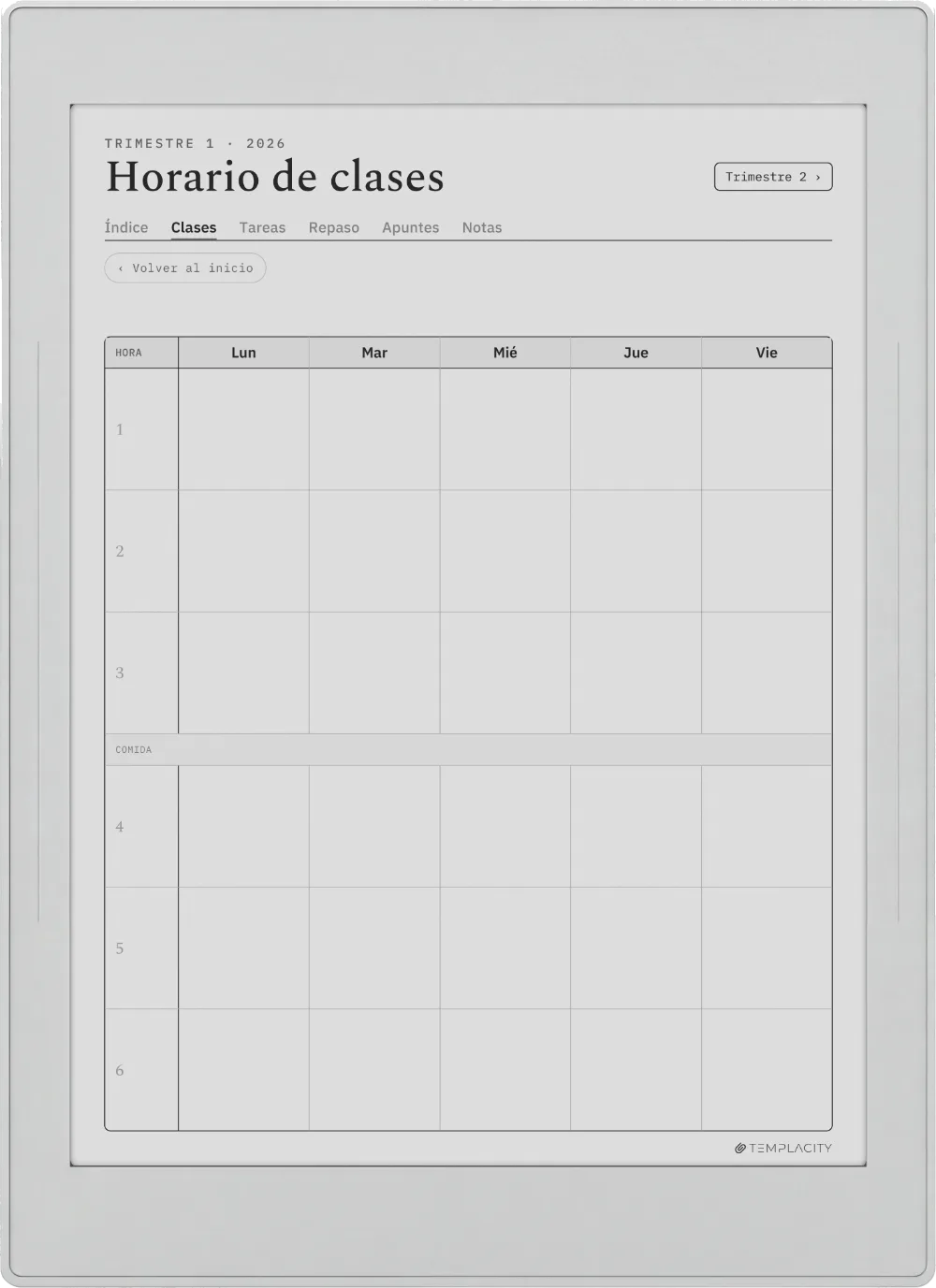 The Planner · Estudiantes Supernote Nomad página 4