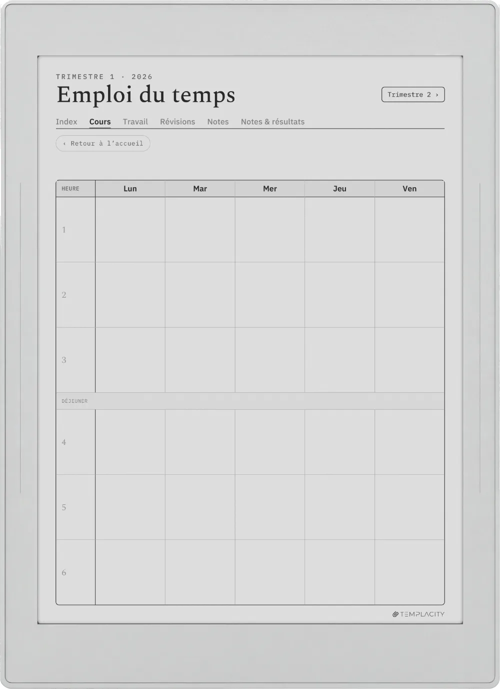 The Planner · Student Supernote Nomad page 4