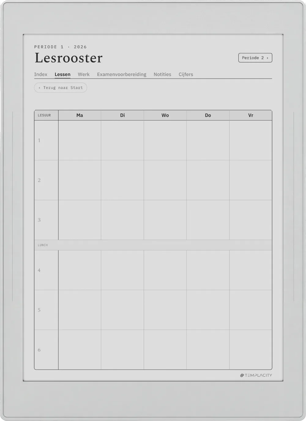 The Planner · Student Supernote Nomad pagina 4
