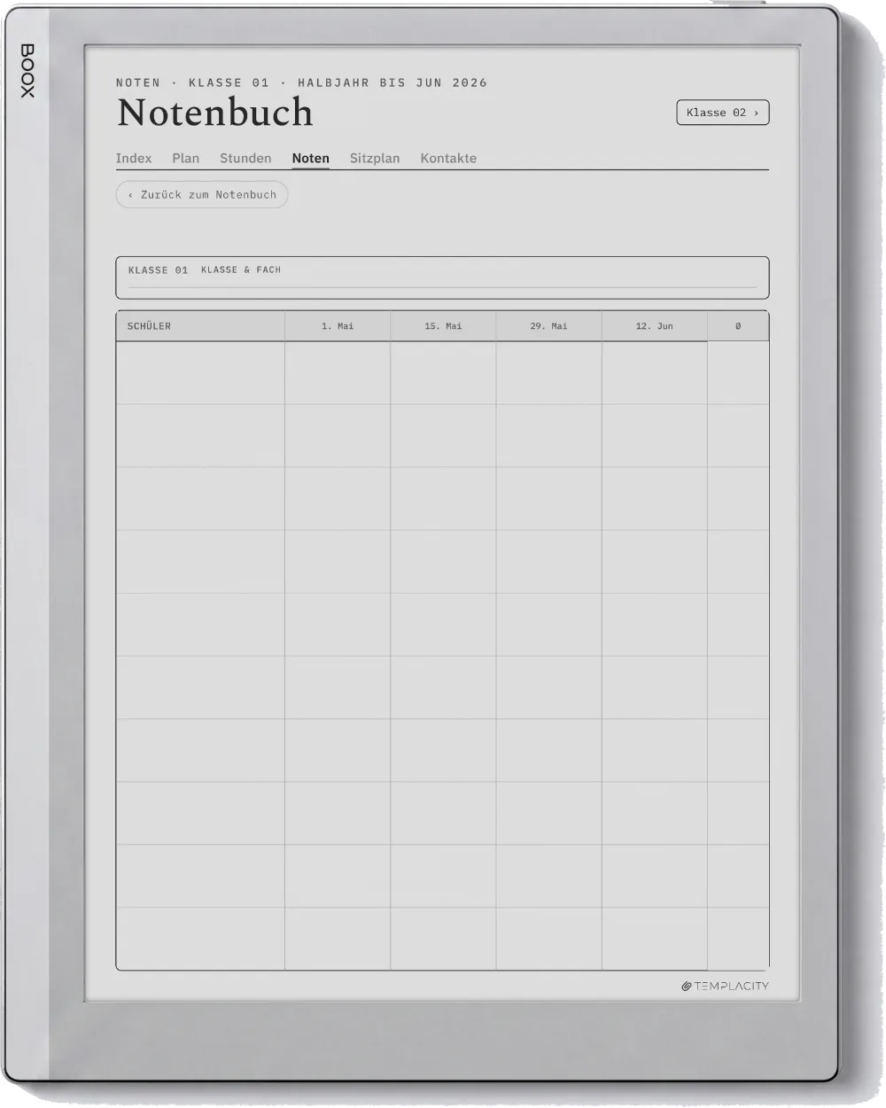 The Planner · Lehrer Boox Go 10.3 Seite 2