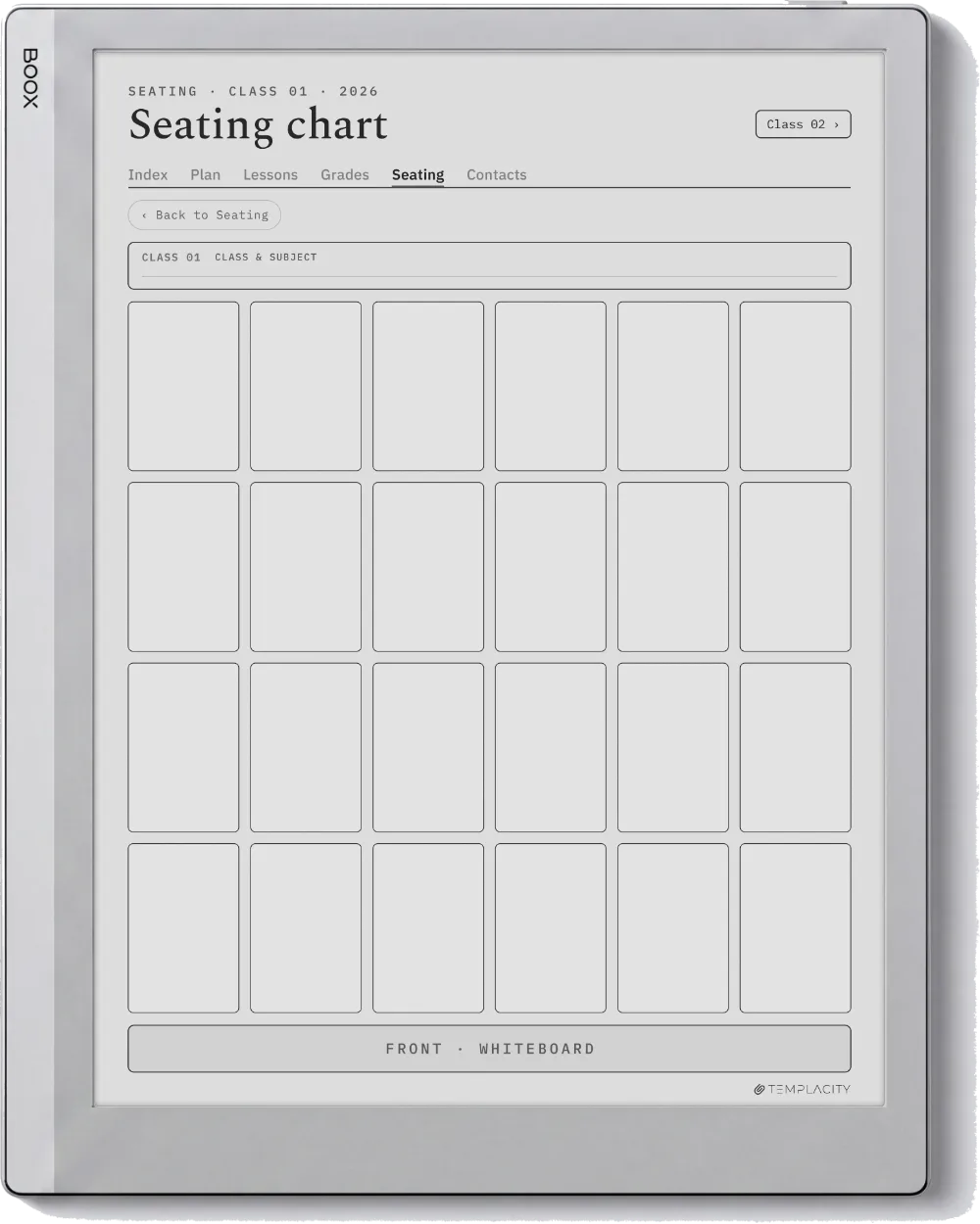 The Planner · Teacher Boox Go 10.3 page 4